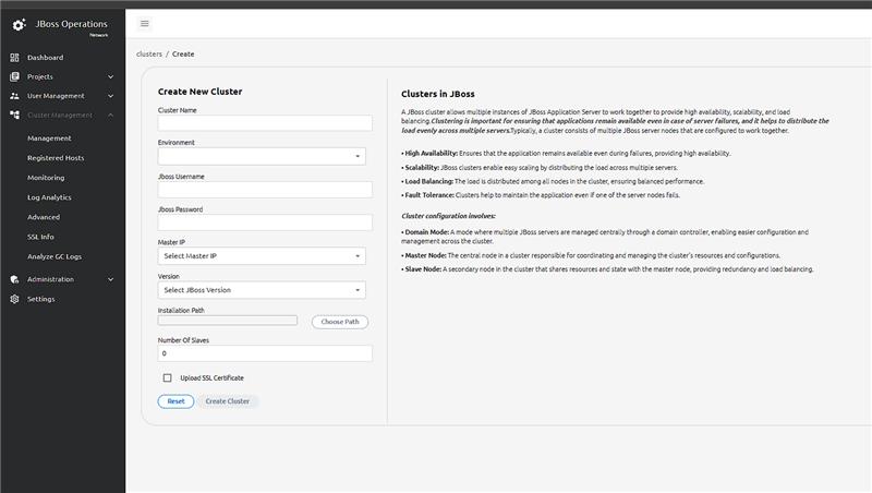 Cluster Deployment Wizard