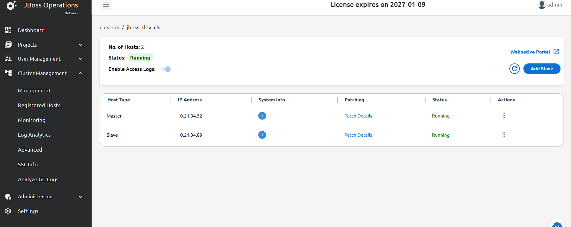 Web Console Passthrough